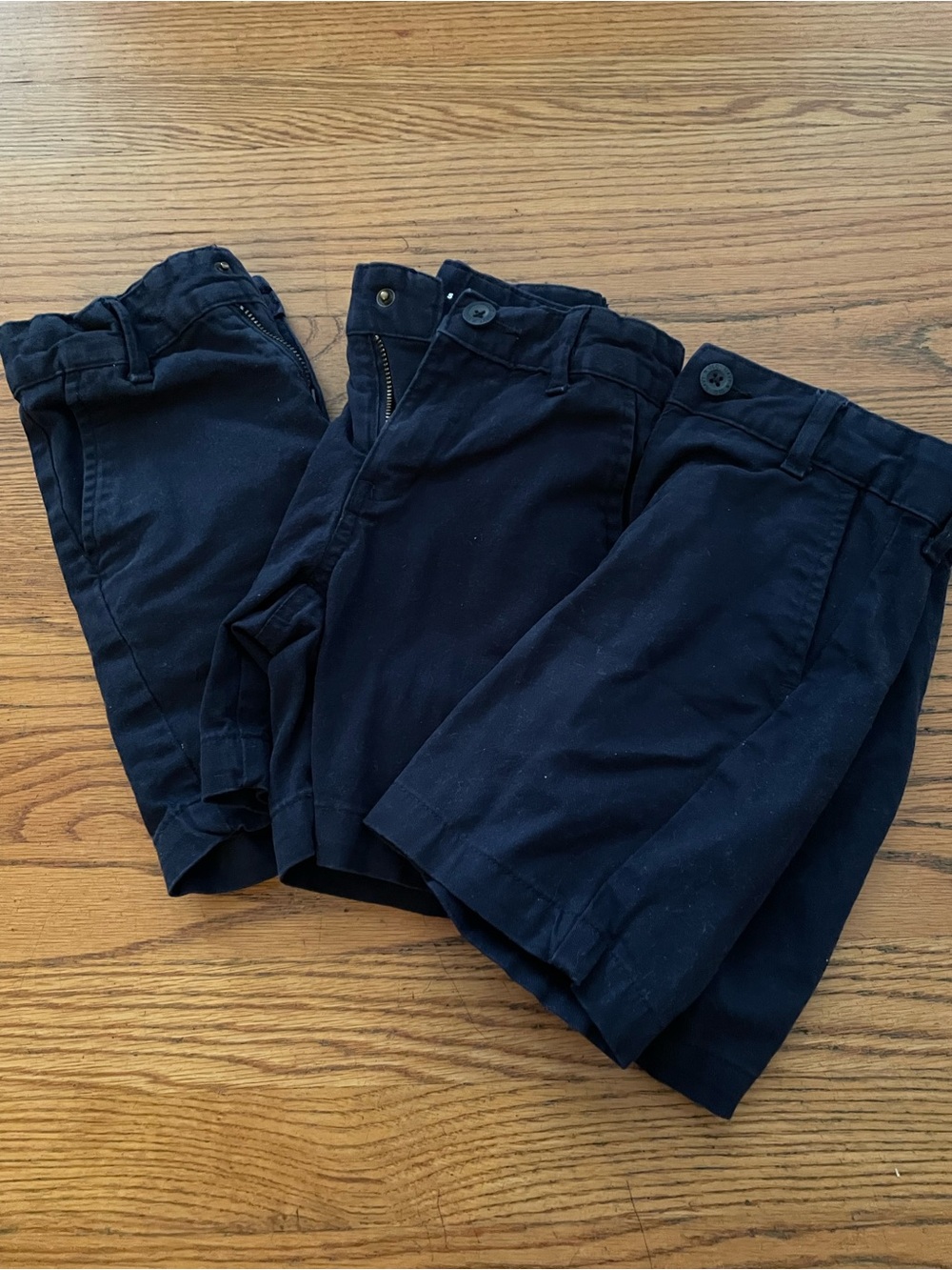 Bundle of 4 Boys Navy Cotton Blend Chino Shorts, Old Navy, 5